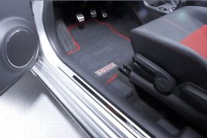 2012-2017 Suzuki Swift Sport High Quality Car Floor Mats Set In Black/Red 