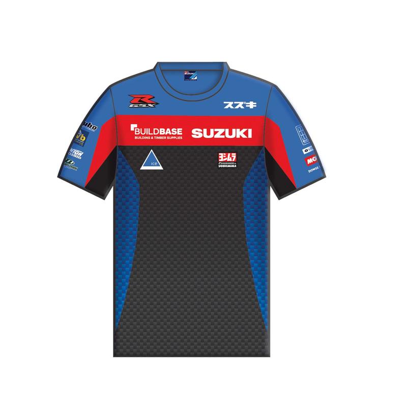 Offizielles Buildbase Team Suzuki Racing GSX Shirt Trikot Herren