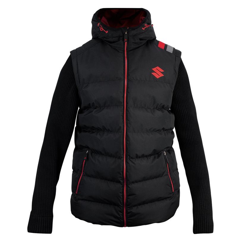 Suzuki Team Black Quilted Body Warmer