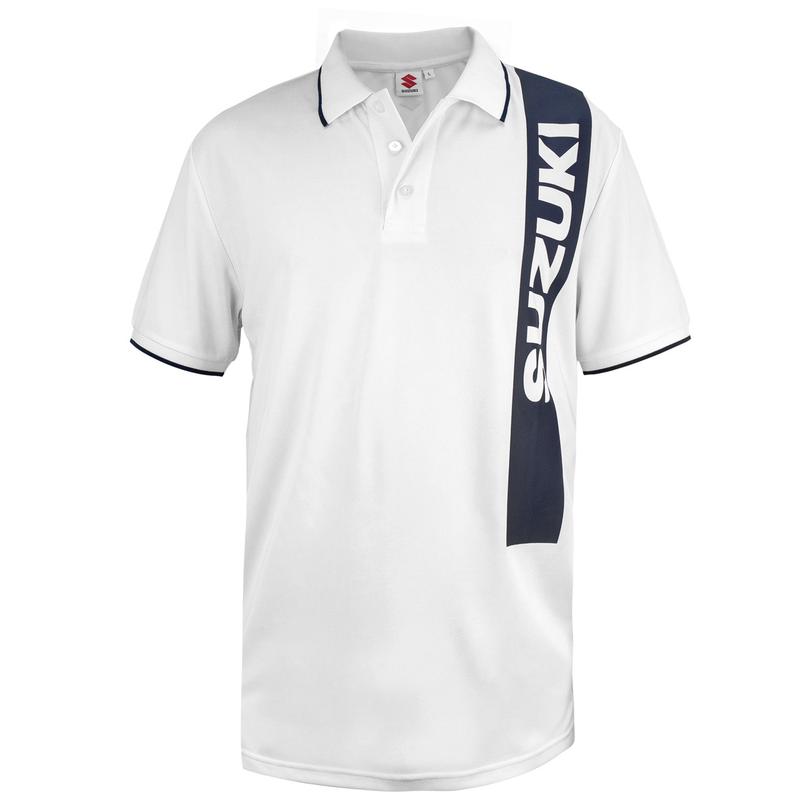 Suzuki White Polo Shirt